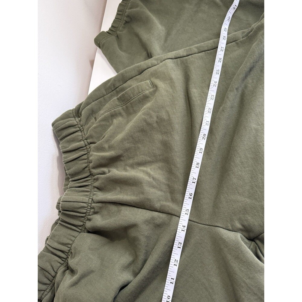 ✿ Olive Green Jogger Sweatpants Cozy Lounge Elastic Waist Casual - Picture 6 of 7